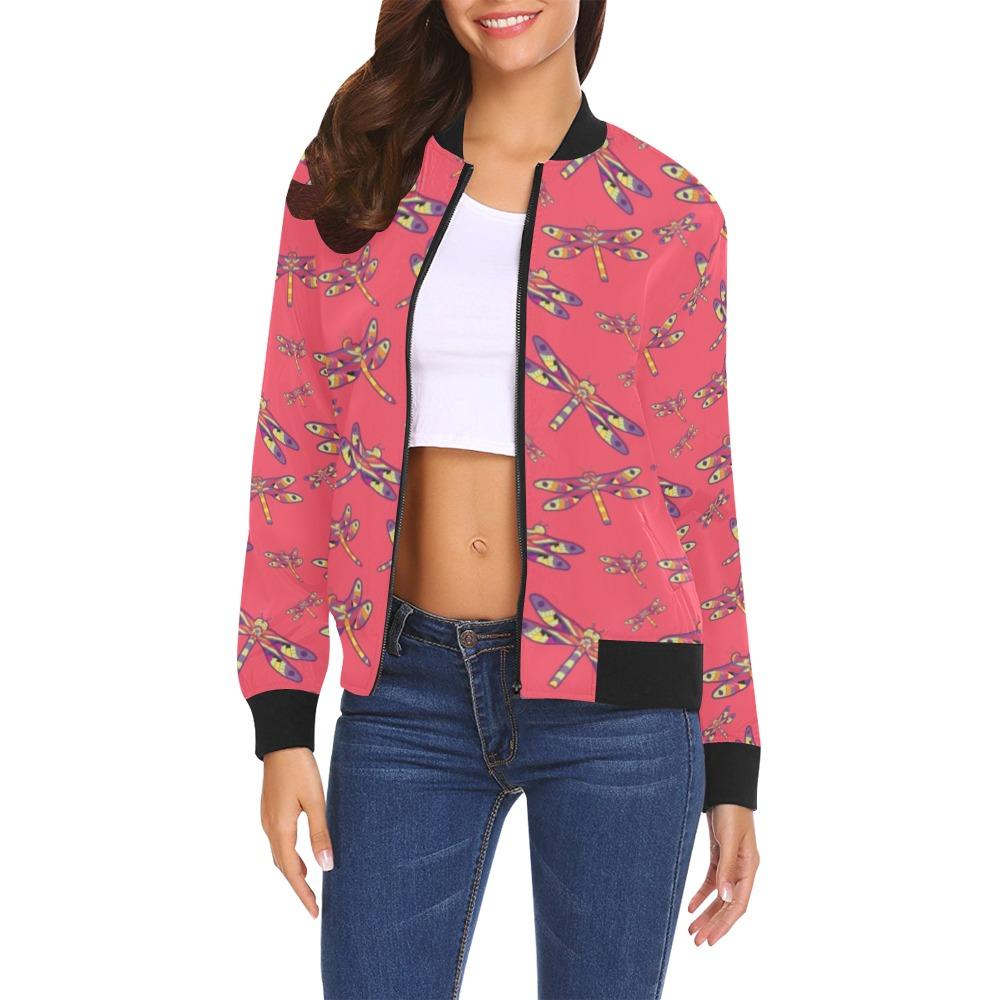 The Gathering All Over Print Bomber Jacket for Women (Model H19) Jacket e-joyer 