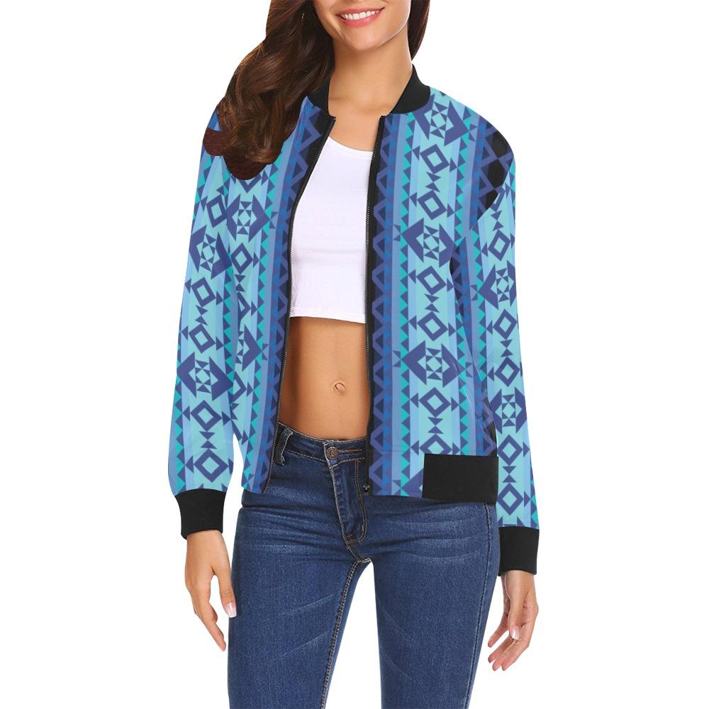 Tipi All Over Print Bomber Jacket for Women (Model H19) All Over Print Bomber Jacket for Women (H19) e-joyer 