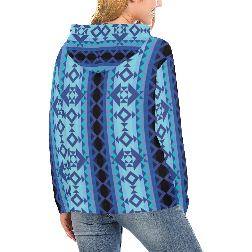 Tipi All Over Print Hoodie for Women (USA Size) (Model H13) All Over Print Hoodie for Women (H13) e-joyer 