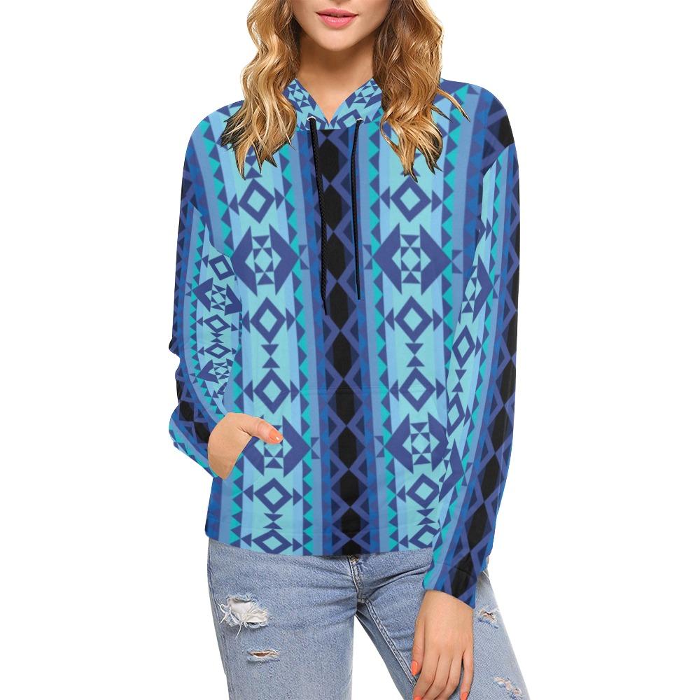 Tipi All Over Print Hoodie for Women (USA Size) (Model H13) All Over Print Hoodie for Women (H13) e-joyer 