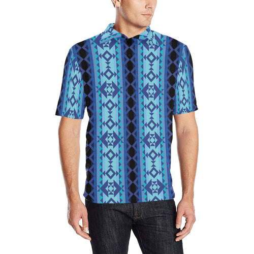 Tipi Men's All Over Print Polo Shirt (Model T55) Men's Polo Shirt (Model T55) e-joyer 