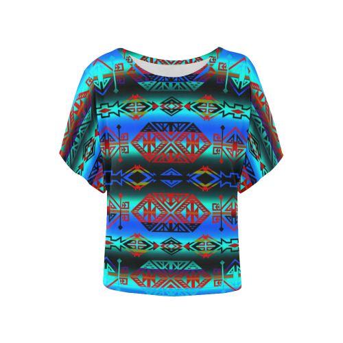 Trade Route Plains Batwing Blouse – Women's Top by 49 Dzine
