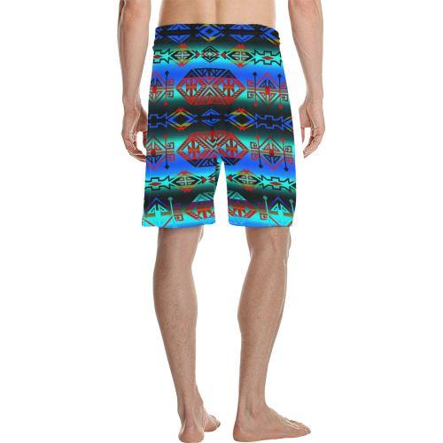 Trade Route Plains Men's All Over Print Casual Shorts (Model L23) Men's Casual Shorts (L23) e-joyer 