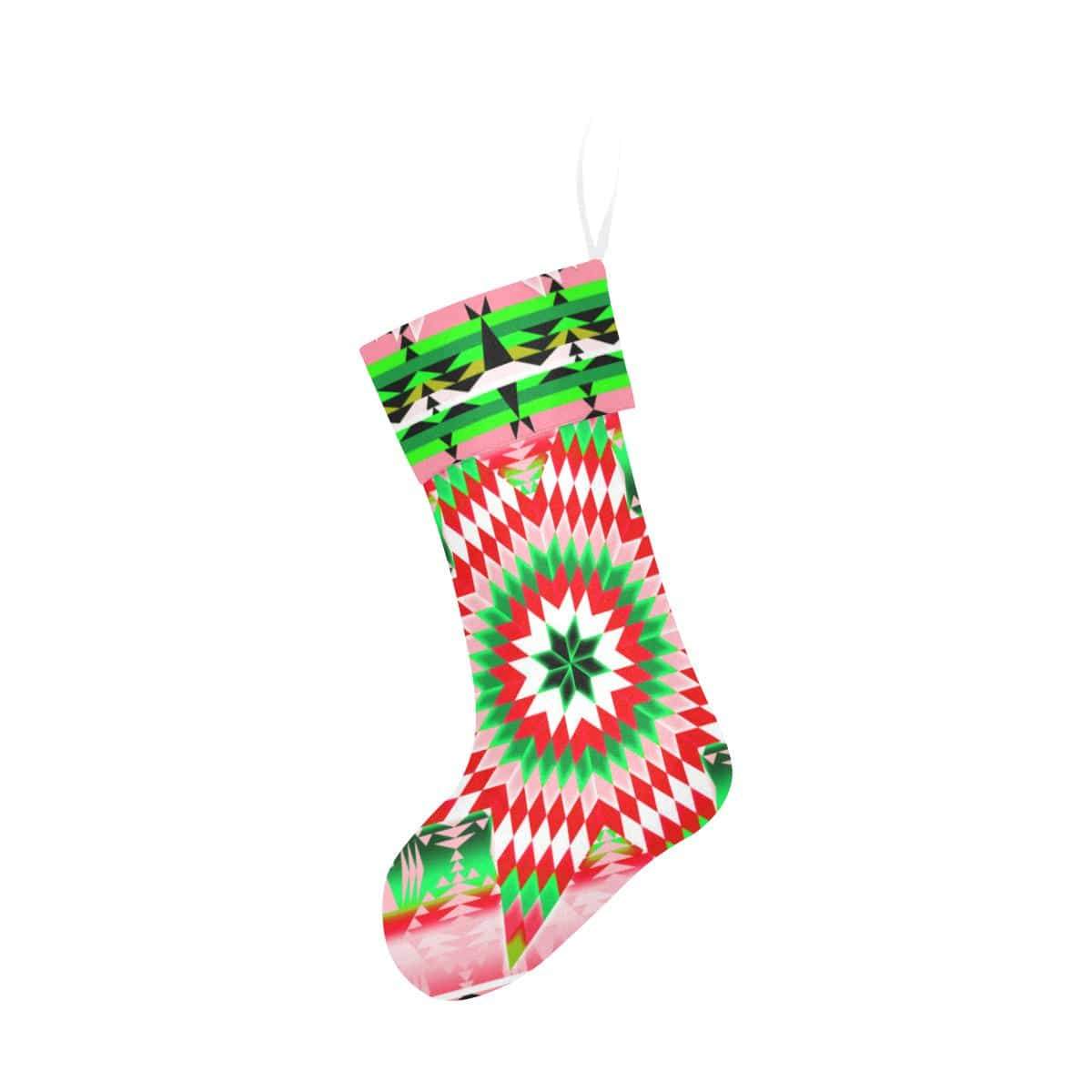 Tropical Forest Star Quilt Christmas Stocking Christmas Stocking e-joyer 