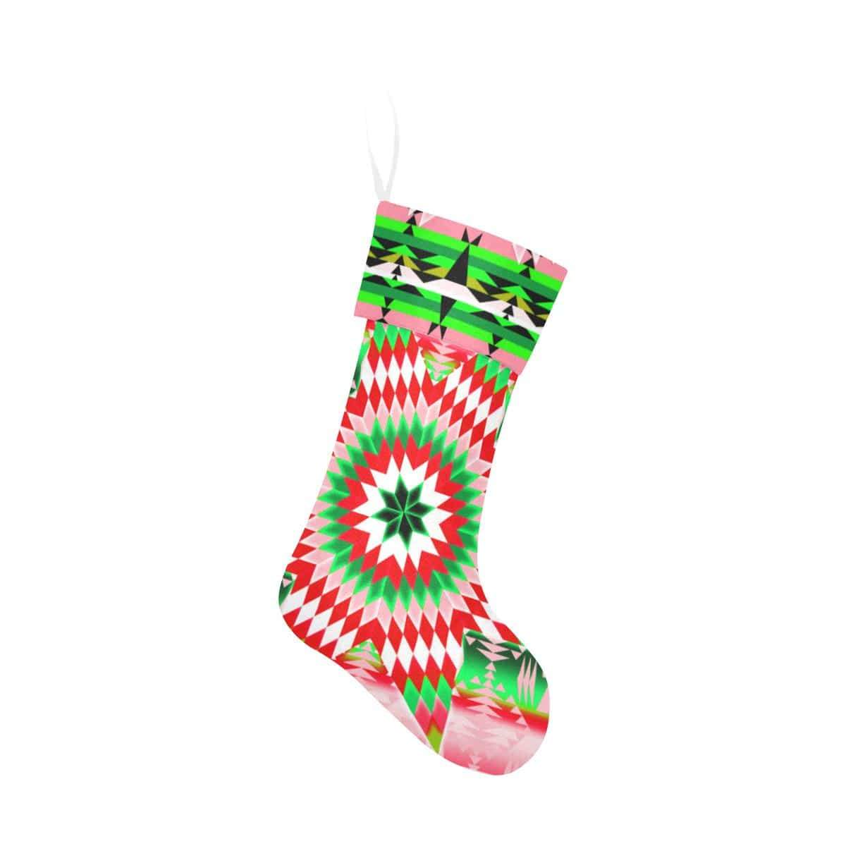 Tropical Forest Star Quilt Christmas Stocking Christmas Stocking e-joyer 