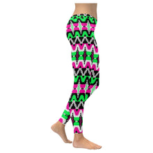 Load image into Gallery viewer, Two Spirit Ceremony Low Rise Leggings (Invisible Stitch) (Model L05) Low Rise Leggings (Invisible Stitch) (L05) e-joyer 
