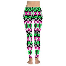 Load image into Gallery viewer, Two Spirit Ceremony Low Rise Leggings (Invisible Stitch) (Model L05) Low Rise Leggings (Invisible Stitch) (L05) e-joyer 
