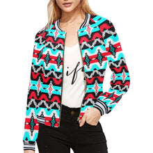 Load image into Gallery viewer, Two Spirit Dance All Over Print Bomber Jacket for Women (Model H21) All Over Print Bomber Jacket for Women (H21) e-joyer 
