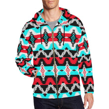 Load image into Gallery viewer, Two Spirit Dance All Over Print Full Zip Hoodie for Men (Model H14) All Over Print Full Zip Hoodie for Men (H14) e-joyer 
