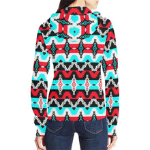 Load image into Gallery viewer, Two Spirit Dance All Over Print Full Zip Hoodie for Women (Model H14) All Over Print Full Zip Hoodie for Women (H14) e-joyer 
