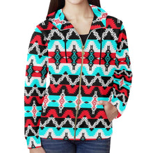 Load image into Gallery viewer, Two Spirit Dance All Over Print Full Zip Hoodie for Women (Model H14) All Over Print Full Zip Hoodie for Women (H14) e-joyer 
