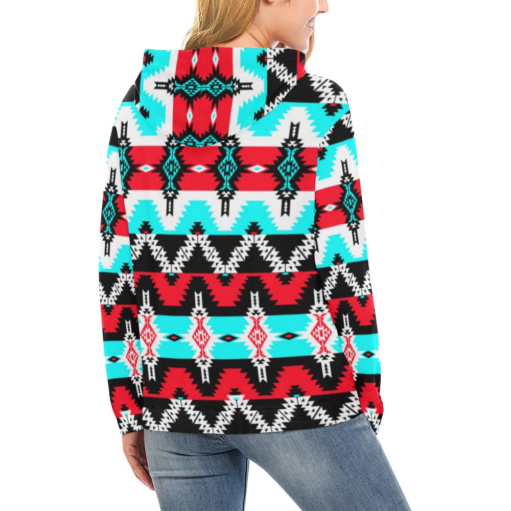 Two Spirit Dance All Over Print Hoodie for Women (USA Size) (Model H13) All Over Print Hoodie for Women (H13) e-joyer 