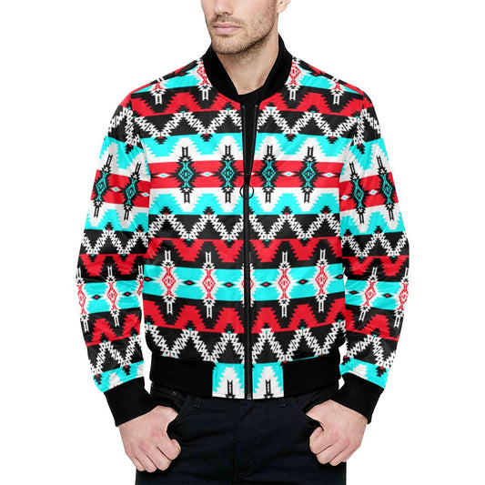 Two Spirit Dance All Over Print Quilted Bomber Jacket for Men (Model H33) All Over Print Quilted Jacket for Men (H33) e-joyer 