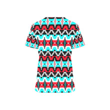 Load image into Gallery viewer, Two Spirit Dance All Over Print Scrub Top Scrub Top e-joyer 
