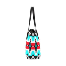 Load image into Gallery viewer, Two Spirit Dance Leather Tote Bag/Large (Model 1640) Leather Tote Bag (1640) e-joyer 
