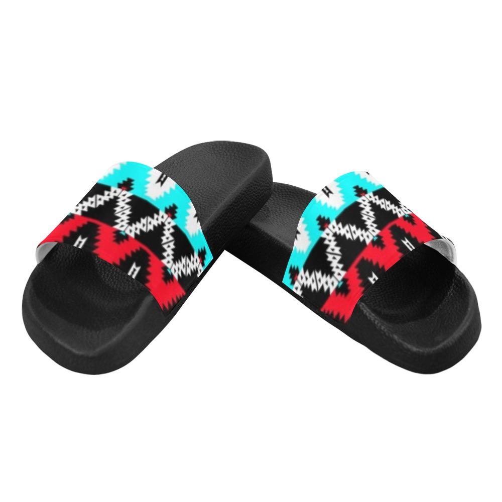 Two Spirit Dance Men's Slide Sandals (Model 057) Men's Slide Sandals (057) e-joyer 