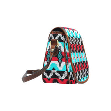 Load image into Gallery viewer, Two Spirit Dance Saddle Bag/Small (Model 1649) Full Customization bag e-joyer 
