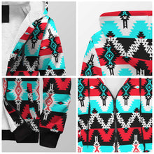 Load image into Gallery viewer, Two Spirit Dance Sherpa Hoodie 49 Dzine 
