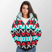 Load image into Gallery viewer, Two Spirit Dance Sherpa Hoodie 49 Dzine 
