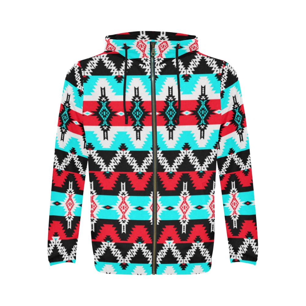 Two Spirit Dance Zip Hoodie by 49 Dzine