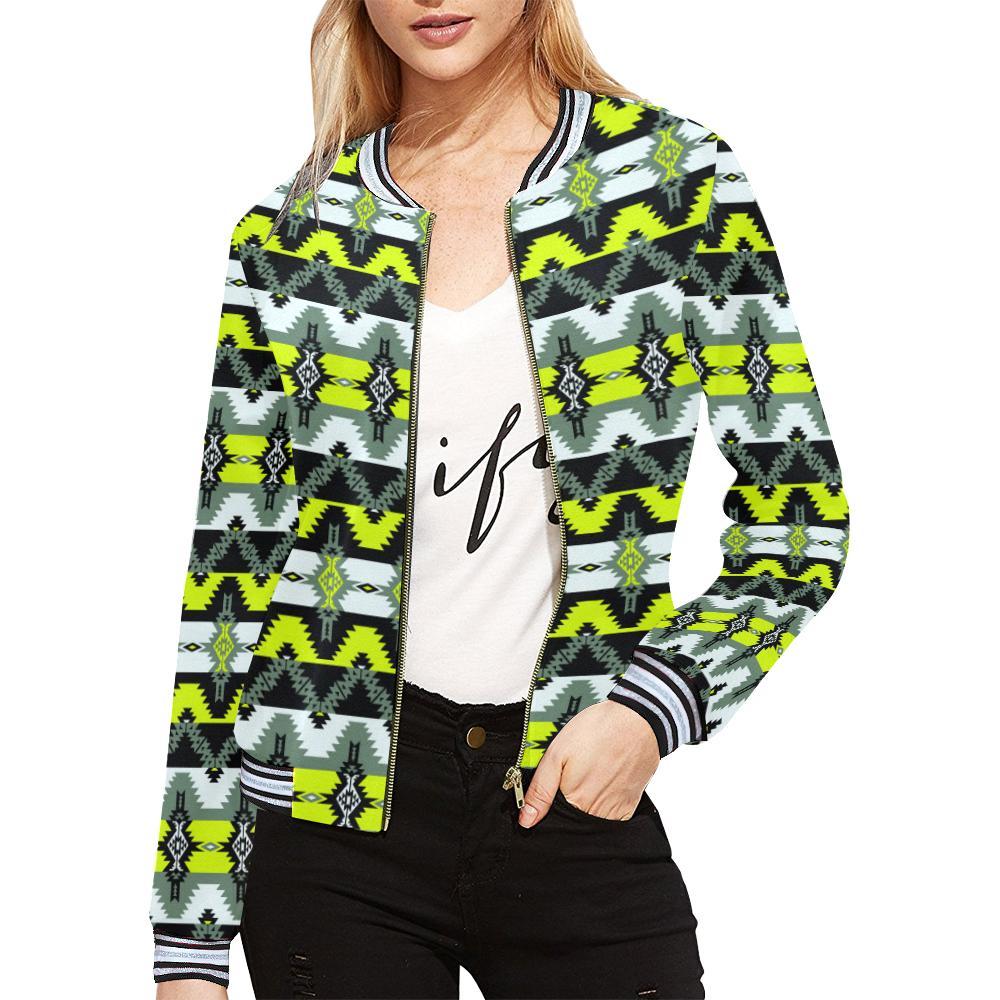 Two Spirit Medicine All Over Print Bomber Jacket for Women (Model H21) All Over Print Bomber Jacket for Women (H21) e-joyer 