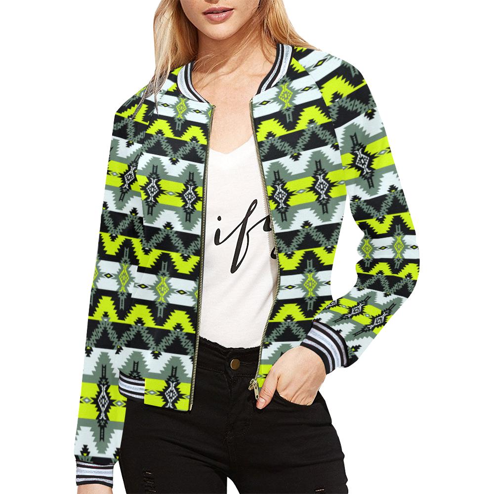 Two Spirit Medicine All Over Print Bomber Jacket for Women (Model H21) All Over Print Bomber Jacket for Women (H21) e-joyer 