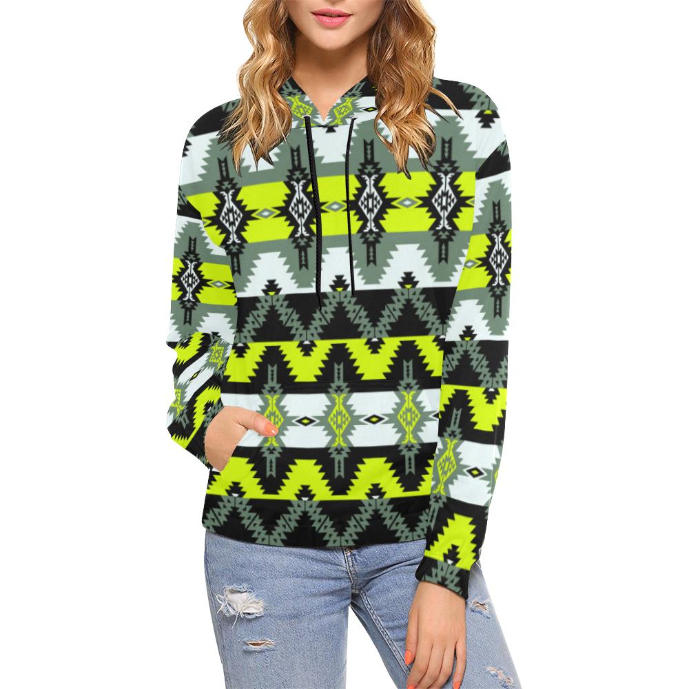 Two Spirit Medicine All Over Print Hoodie for Women (USA Size) (Model H13) All Over Print Hoodie for Women (H13) e-joyer 