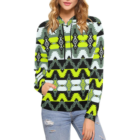 Two Spirit Medicine All Over Print Hoodie for Women (USA Size) (Model H13) All Over Print Hoodie for Women (H13) e-joyer 