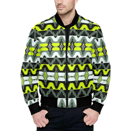 Two Spirit Medicine All Over Print Quilted Bomber Jacket for Men (Model H33) All Over Print Quilted Jacket for Men (H33) e-joyer 