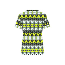 Load image into Gallery viewer, Two Spirit Medicine All Over Print Scrub Top Scrub Top e-joyer 
