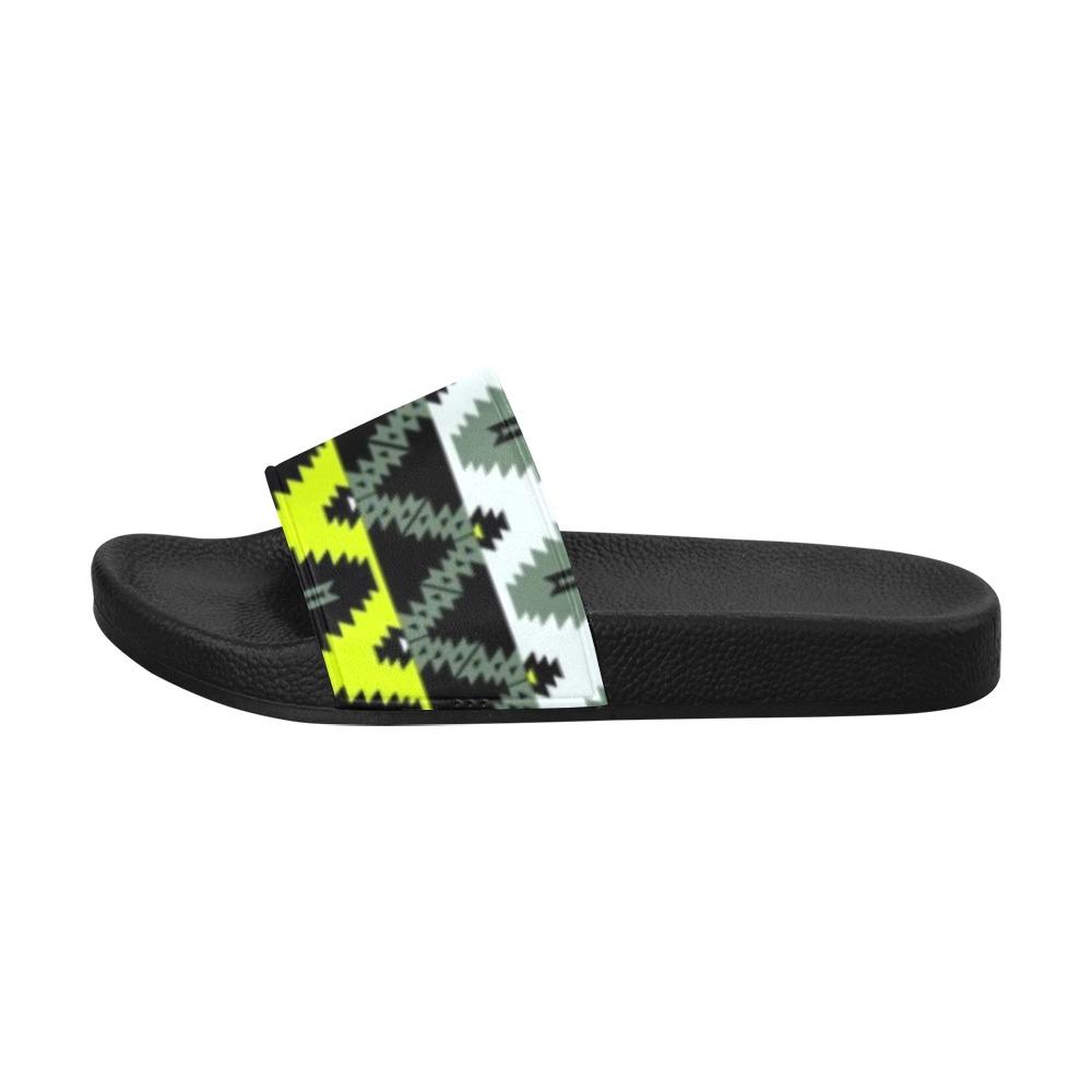 Two Spirit Medicine Men's Slide Sandals (Model 057) Men's Slide Sandals (057) e-joyer 