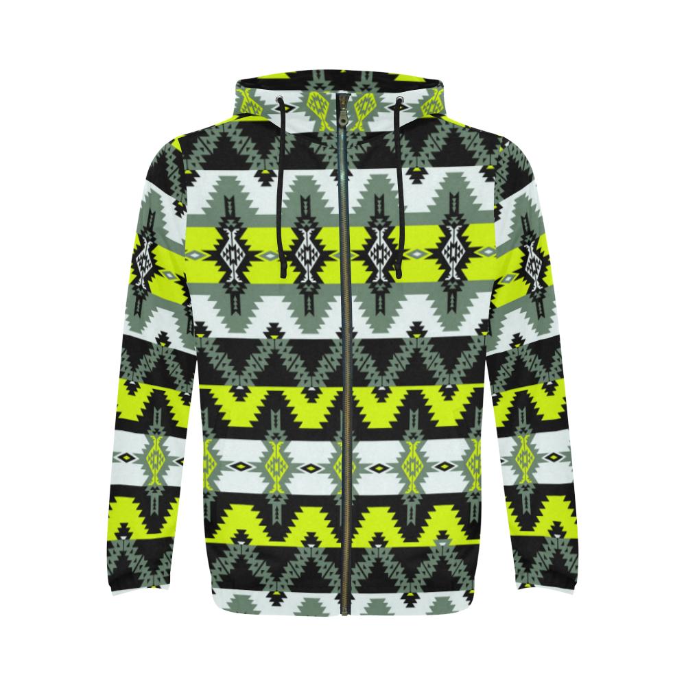 Two Spirit Medicine Zip Hoodie by 49 Dzine