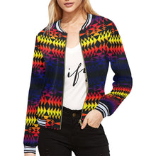 Load image into Gallery viewer, Two Worlds Apart All Over Print Bomber Jacket for Women (Model H21) All Over Print Bomber Jacket for Women (H21) e-joyer 
