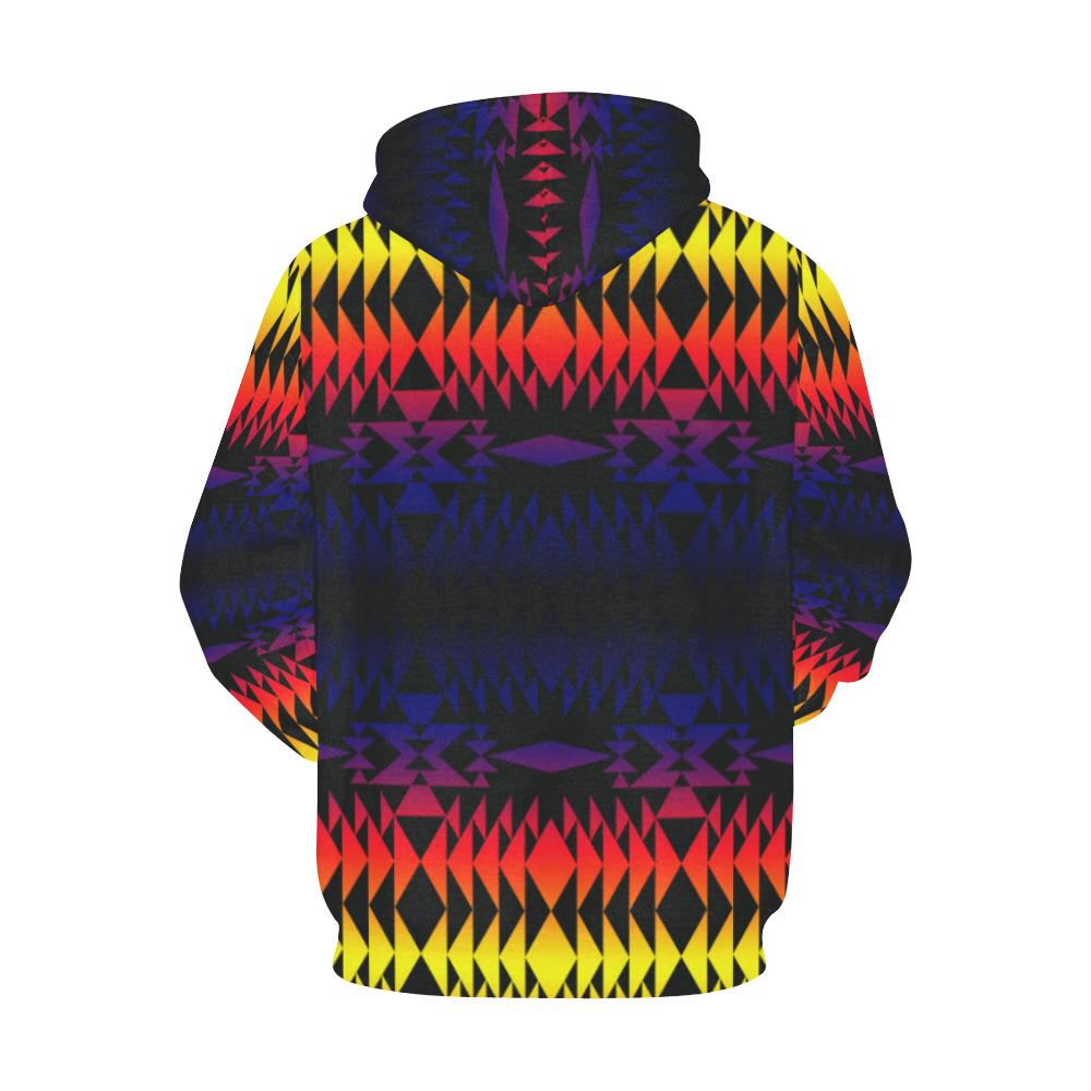 Two Worlds Apart All Over Print Hoodie for Women (USA Size) (Model H13) All Over Print Hoodie for Women (H13) e-joyer 