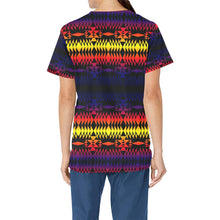 Load image into Gallery viewer, Two Worlds Apart All Over Print Scrub Top Scrub Top e-joyer 
