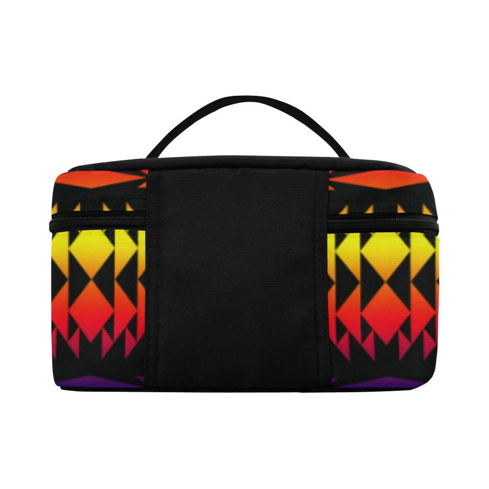 Two Worlds Apart Cosmetic Bag/Large (Model 1658) Cosmetic Bag e-joyer 