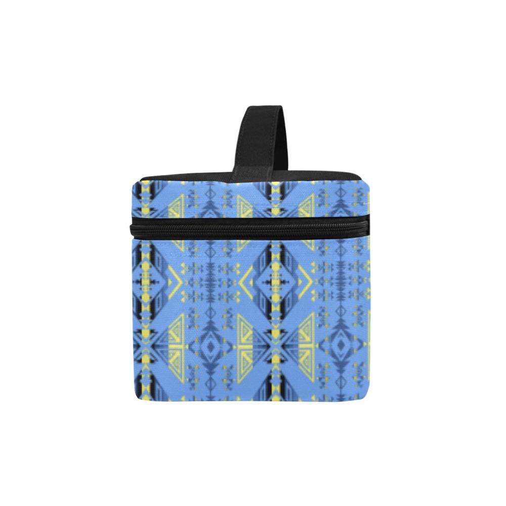 Upstream Expedition Blue Ridge Cosmetic Bag/Large (Model 1658) Cosmetic Bag e-joyer 