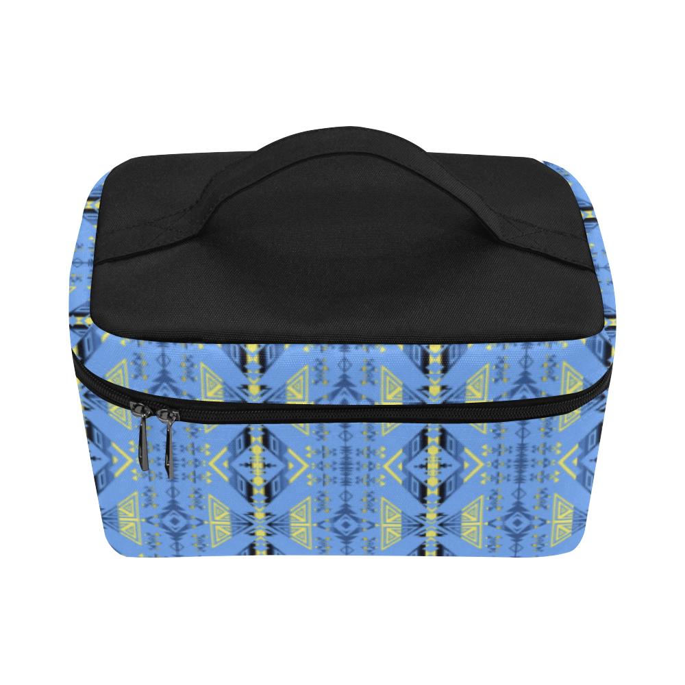 Upstream Expedition Blue Ridge Cosmetic Bag/Large (Model 1658) Cosmetic Bag e-joyer 