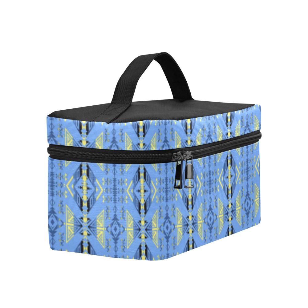 Upstream Expedition Blue Ridge Cosmetic Bag/Large (Model 1658) Cosmetic Bag e-joyer 