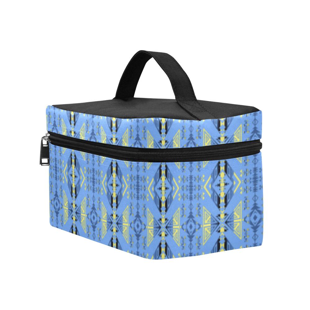 Upstream Expedition Blue Ridge Cosmetic Bag/Large (Model 1658) Cosmetic Bag e-joyer 