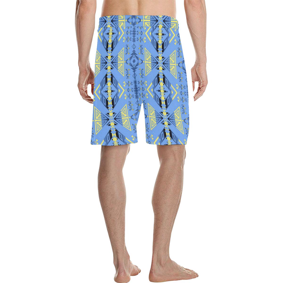 Upstream Expedition Blue Ridge Men's All Over Print Casual Shorts (Model L23) Men's Casual Shorts (L23) e-joyer 