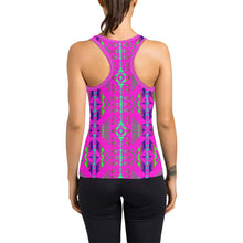 Load image into Gallery viewer, Upstream Expedition Evening Sky Women&#39;s Racerback Tank Top (Model T60) Racerback Tank Top (T60) e-joyer 
