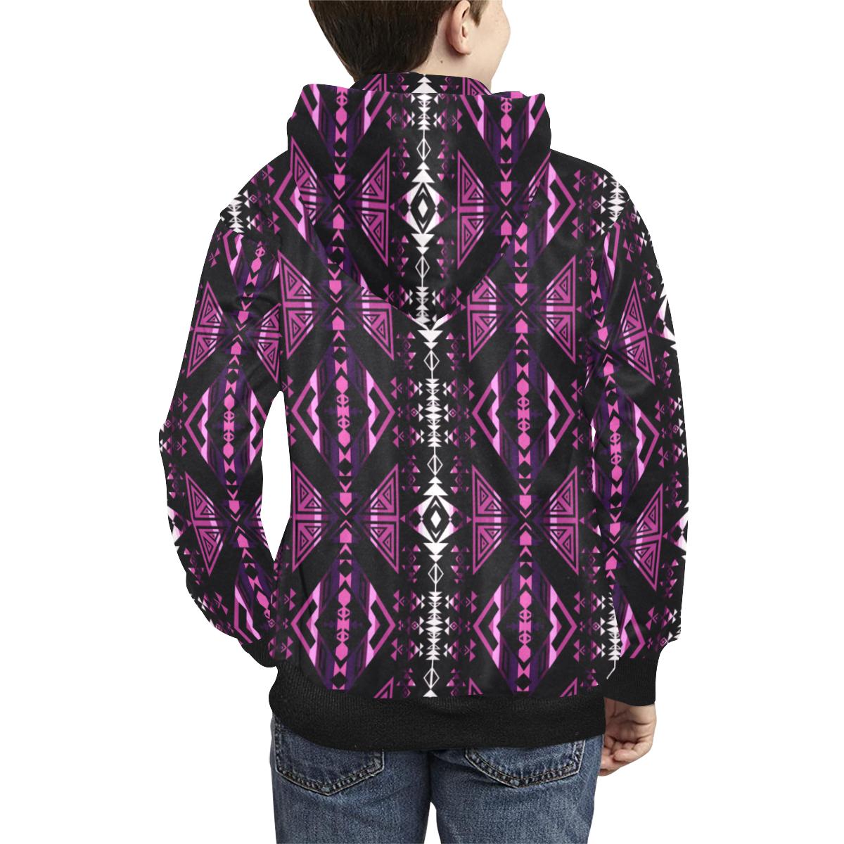 Upstream Expedition Moonlight Shadows Kids' All Over Print Hoodie (Model H38) Kids' AOP Hoodie (H38) e-joyer 