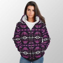 Load image into Gallery viewer, Upstream Expedition Moonlight Shadows Sherpa Hoodie 49 Dzine 
