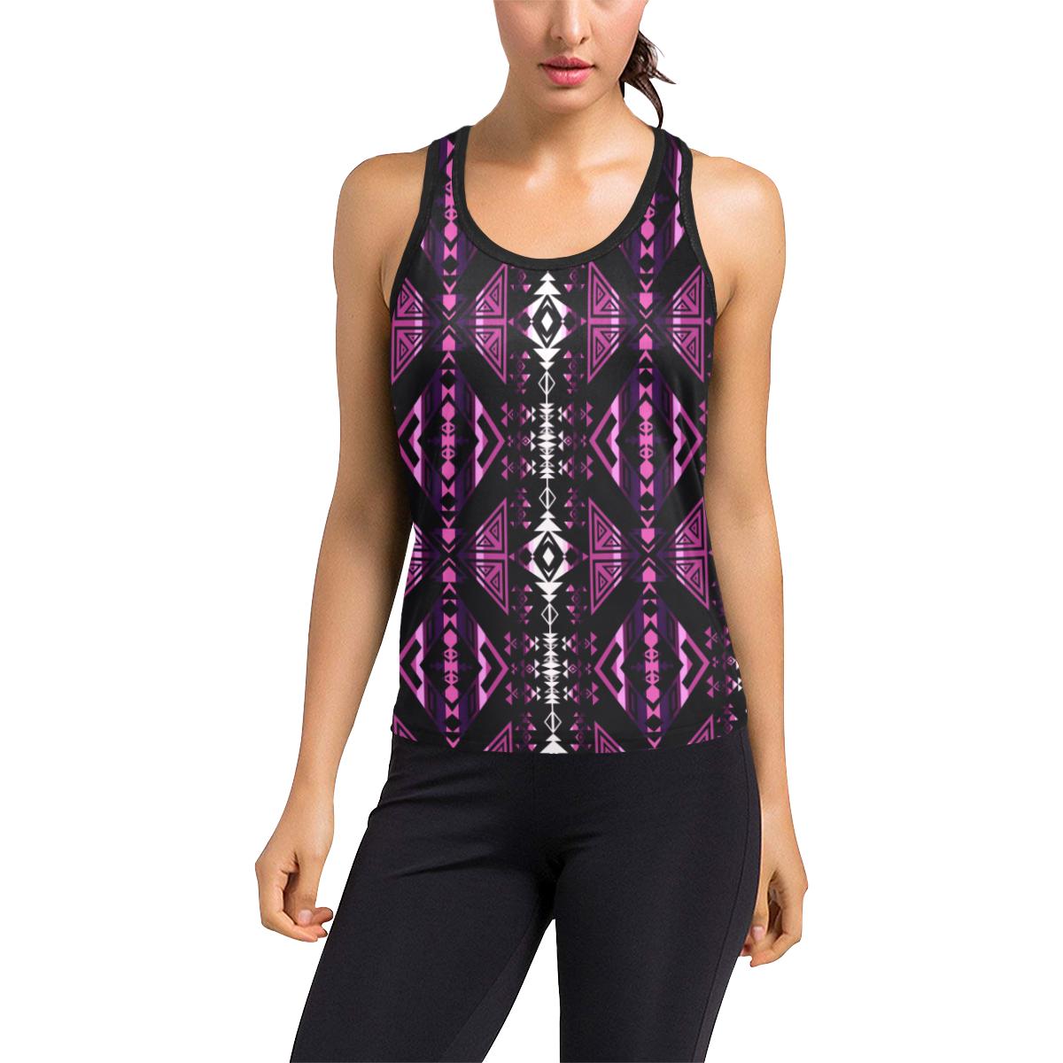 Upstream Expedition Moonlight Shadows Women's Racerback Tank Top (Model T60) Racerback Tank Top (T60) e-joyer 