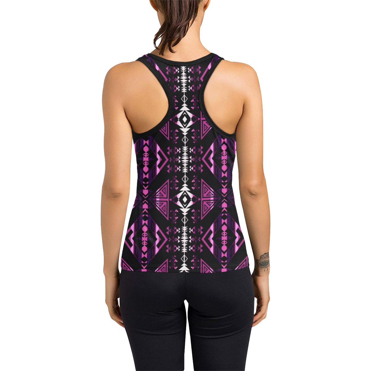 Upstream Expedition Moonlight Shadows Women's Racerback Tank Top (Model T60) Racerback Tank Top (T60) e-joyer 