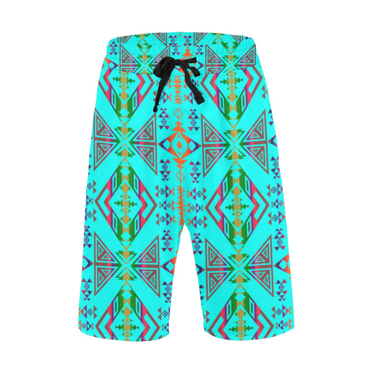 Upstream Expedition Noon Day Sky Men's All Over Print Casual Shorts (Model L23) Men's Casual Shorts (L23) e-joyer 