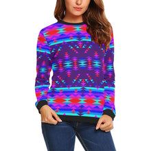 Load image into Gallery viewer, Vision of Peace LG All Over Print Crewneck Sweatshirt for Women (Model H18) Crewneck Sweatshirt for Women (H18) e-joyer 
