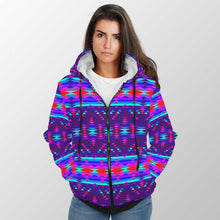 Load image into Gallery viewer, Vision of Peace Sherpa Hoodie 49 Dzine 
