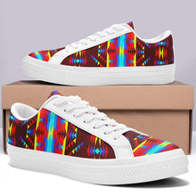 Load image into Gallery viewer, Visions of Lasting Peace Aapisi Low Top Canvas Shoes White Sole 49 Dzine 
